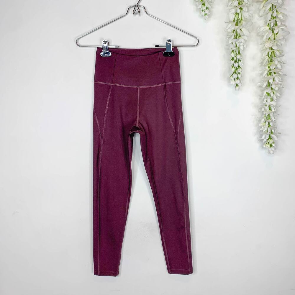 GIRLFRIEND COLLECTIVE Compressive High Rise Leggings plum burgundy 2874